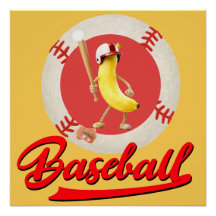 Banana Slugger Funny Baseball Custom Graphic