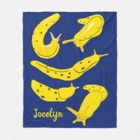 Banana Slugs Yellow and Royal Blue Personalized