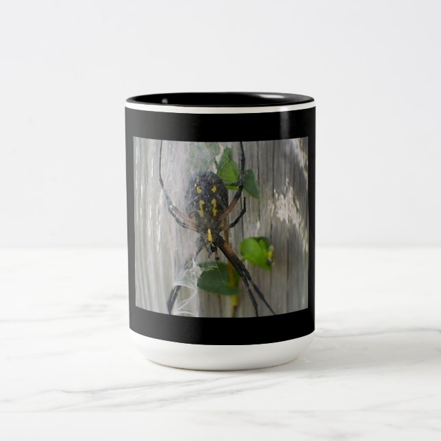 Banana Spider Two-Tone Coffee Mug (Center)