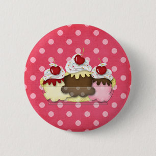 banana split 2 inch round button