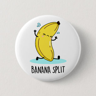 Banana Split Cute Dancing Banana Pun 2 Inch Round Button