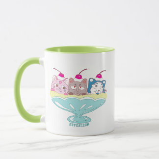 Banana split kittens "Momo, Coco and Biru" Mug