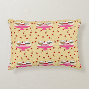 Banana Split Print Decorative Pillow