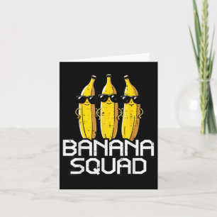 Banana Squad Funny Fruit Team Crew Matching Women Card