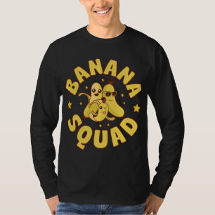 Banana Squad Funny Men Women Boys Vegan Fruit Food T-Shirt