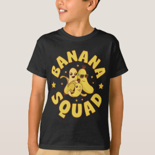 Banana Squad Funny Men Women Boys Vegan Fruit Food T-Shirt
