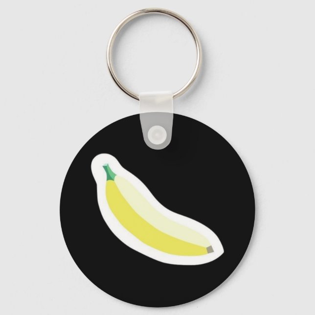 Banana Sticker = Psychological Validation Keychain (Front)
