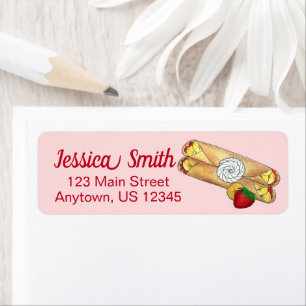 Banana Strawberry Crêpes French Food Cuisine Crepe