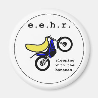 Banana Stunt Motorcyclist Magnet
