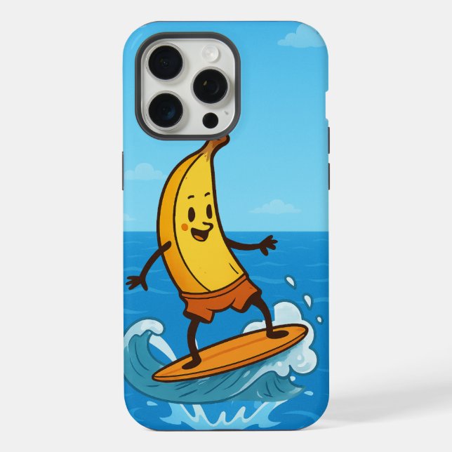 Banana Surfer iPhone Case (Back)