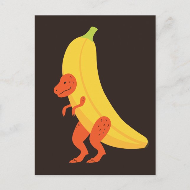 Banana T Rex Postcard (Front)