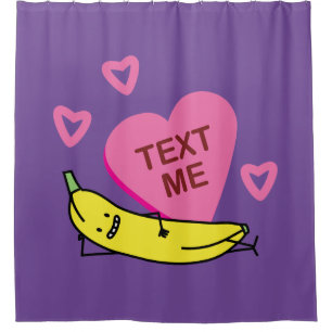 Banana Text Me Valentine smiling laying down