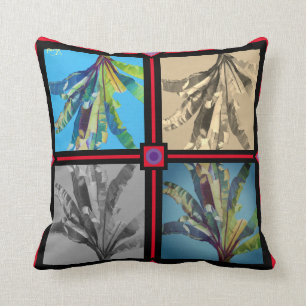 Banana times four by Bruce Tunis Throw Pillow