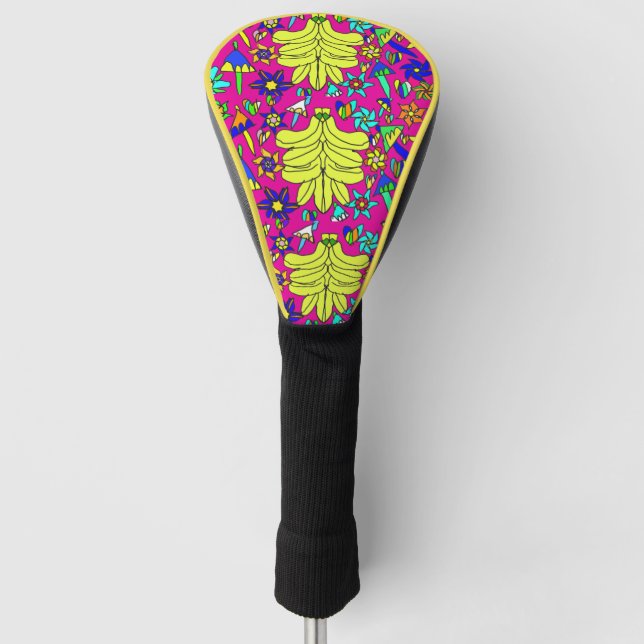 Banana topical Sorbet Golf Head Cover (Front)