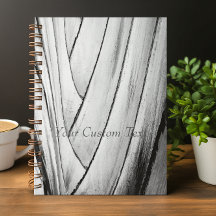 Banana Tree Bark Notebook - Customizable Text
