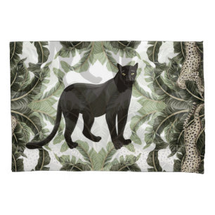 Banana Tree Cheetah Tropical Pattern Pillowcase