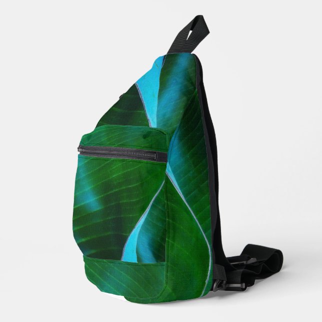 Banana Tree Closeup Sling Bag (Right Corner)
