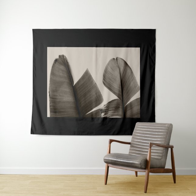Banana Tree Leaves in Sepia Tapestry (In Situ (Horizontal))