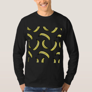 Banana Tropical Sumer Fruit Pattern Cool Food Love T-Shirt