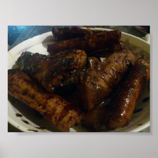 Banana Turon - Poster de dessert alimentaire phili