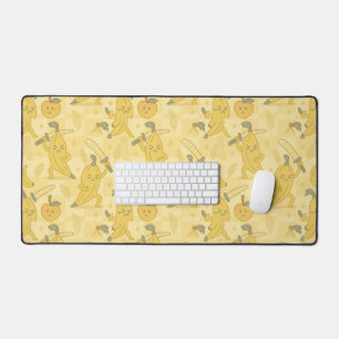 Banana Warriors Action Fruit  Desk Mat