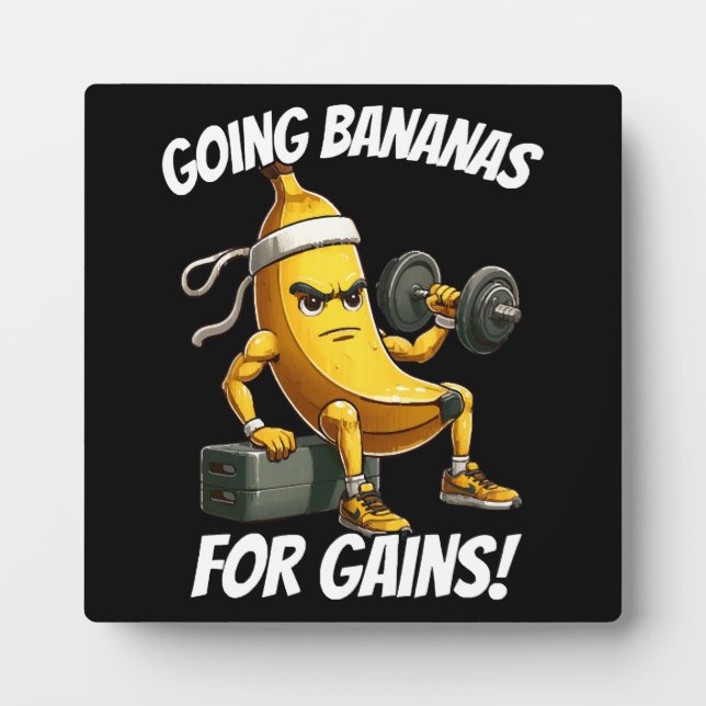 banana working out plaque (Front)
