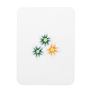 Banana Yellow, Dark Blue Green, decorative Magnet