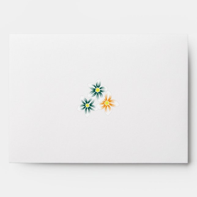 Banana Yellow, Dark Blue Green, decorativeEnvelope Envelope (Front)