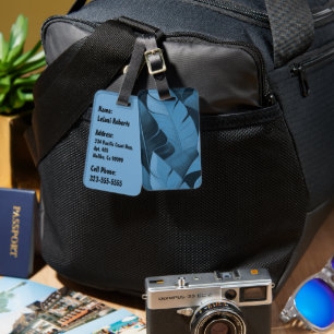 Bananarama Hawaiian Banana Leaves Luggage Tag