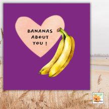 BANANAS À PROPOS DE VOUS carte drôle pour toute oc