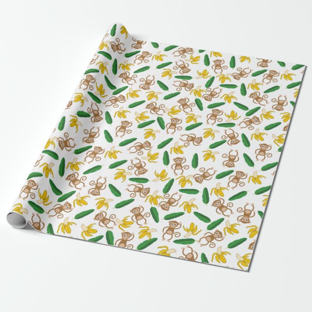 Bananas About You Wrapping Paper (Unrolled)