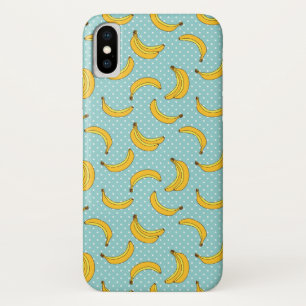 Bananas And Polk Dots iPhone X Case