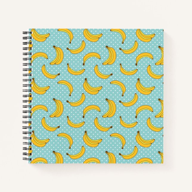 Bananas And Polk Dots Notebook (Front)