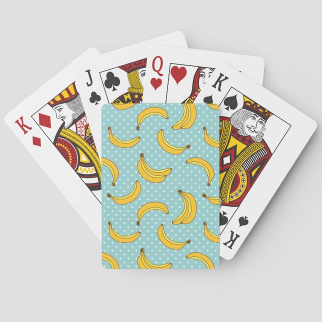 Bananas And Polk Dots Playing Cards (Back)