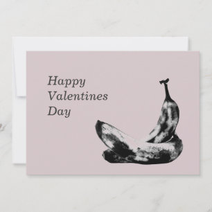 Bananas Beautiful Unique Cool Fun Valentines Day Holiday Card