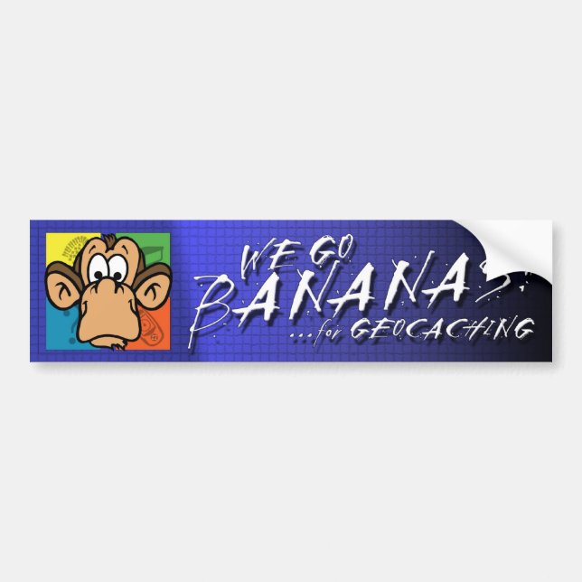 Bananas for Geocaching Bumper Sticker (Front)