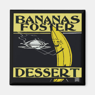 Bananas Foster Dessert Magnet