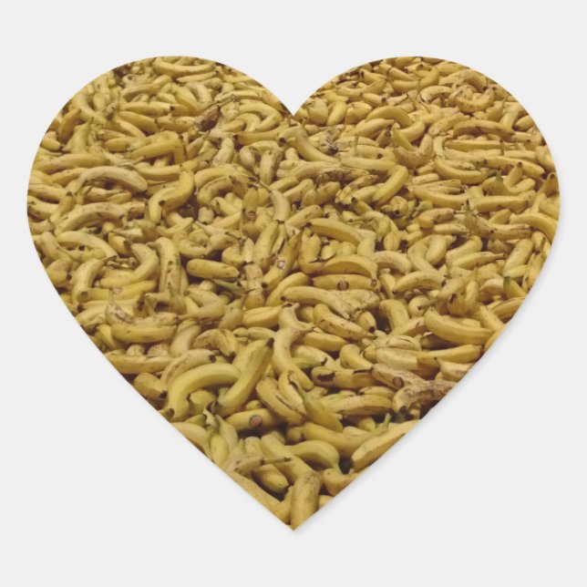 Bananas Heart Sticker (Front)