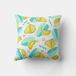 Bananas Memphis Throw Pillow