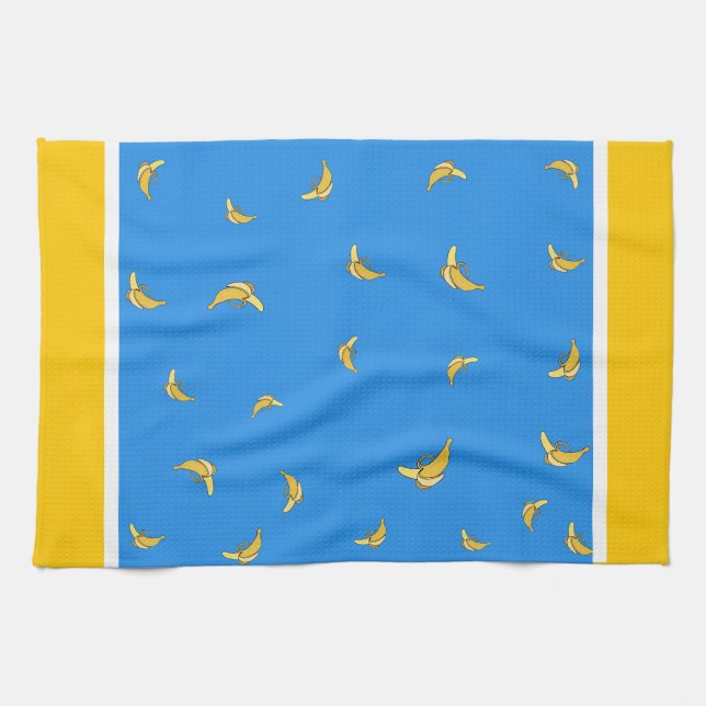 Bananas pattern kitchen towel (Horizontal)