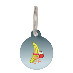 Bananas Playing The Percussion While Marching Pet Tag
