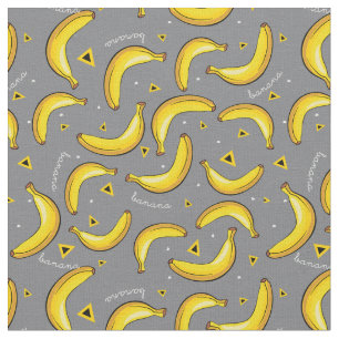 Bananas Pop Art Print Fabric