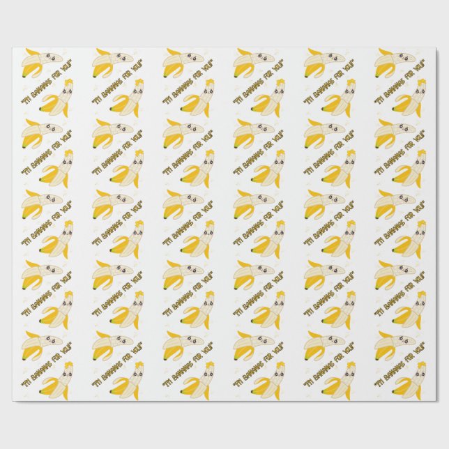 bananas quote wrapping paper (Flat)