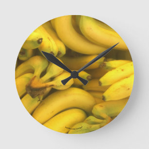 Bananas Round Clock