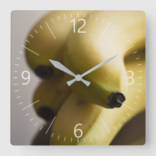 Bananas Square Wall Clock