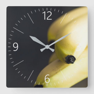 Bananas Square Wall Clock