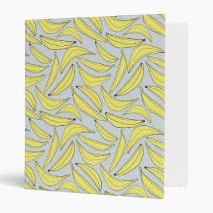 Bananas Three Ring Binder in Yellow