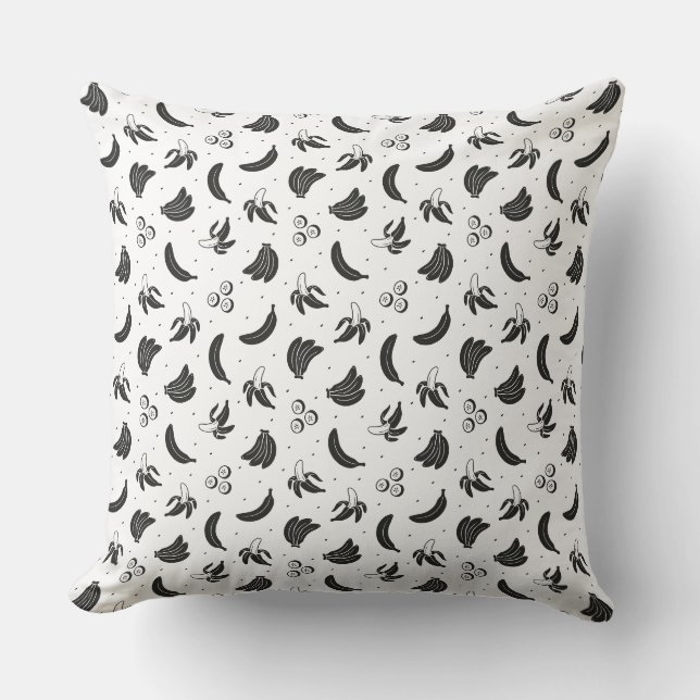 Bananas Throw Pillow (Front)