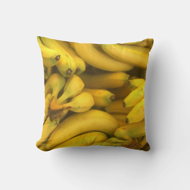 Bananas Throw Pillow (Front)