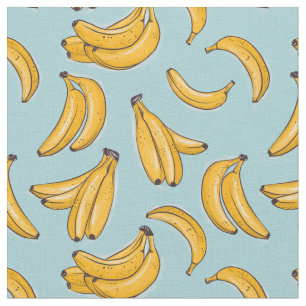 Bananas watercolor  fabric